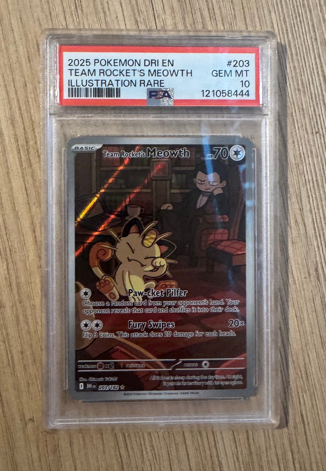 Team rockets meowth psa 10 pokemon kaart, Enlèvement ou Envoi, Neuf