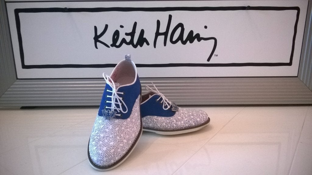 Chaussures Swear X Keith Haring (taille 42), Enlèvement ou Envoi, Chaussures à lacets, Comme neuf, Bleu