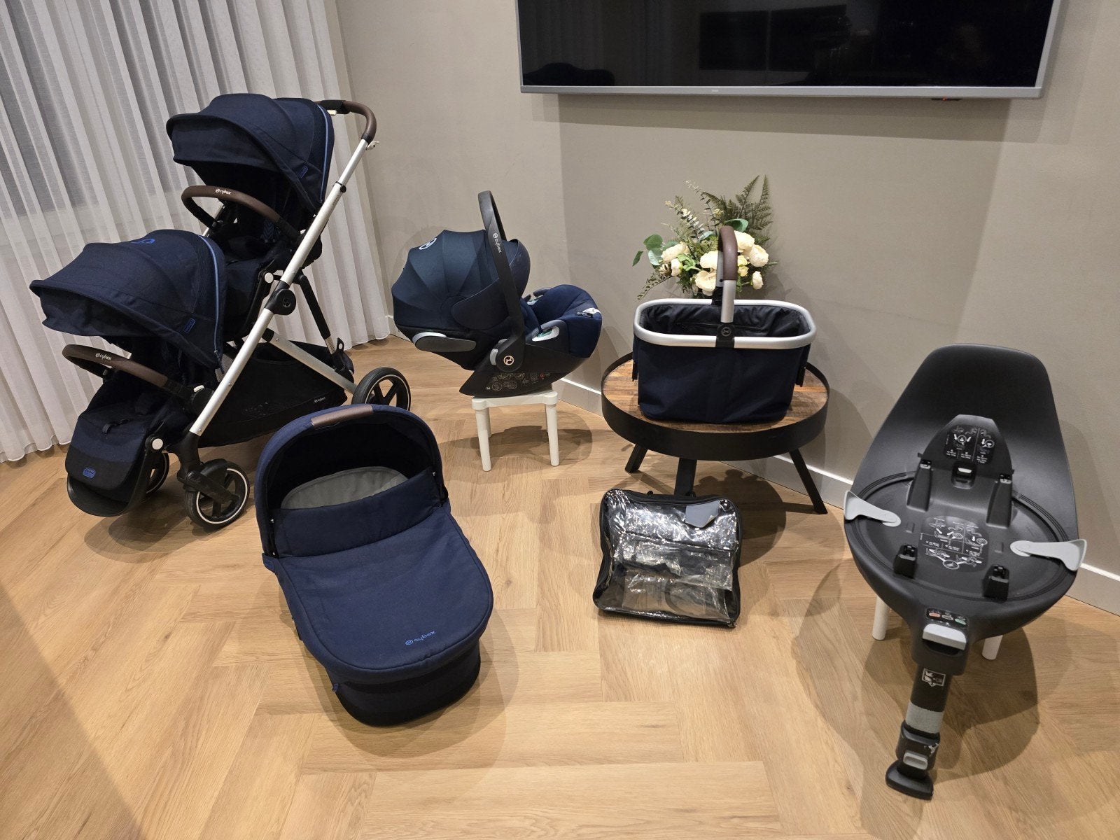 Complete Cybex Gazelle S duo wagen in mooie staat, Kinderen en Baby's, Ophalen, Zo goed als nieuw, Kinderwagen, Duowagen