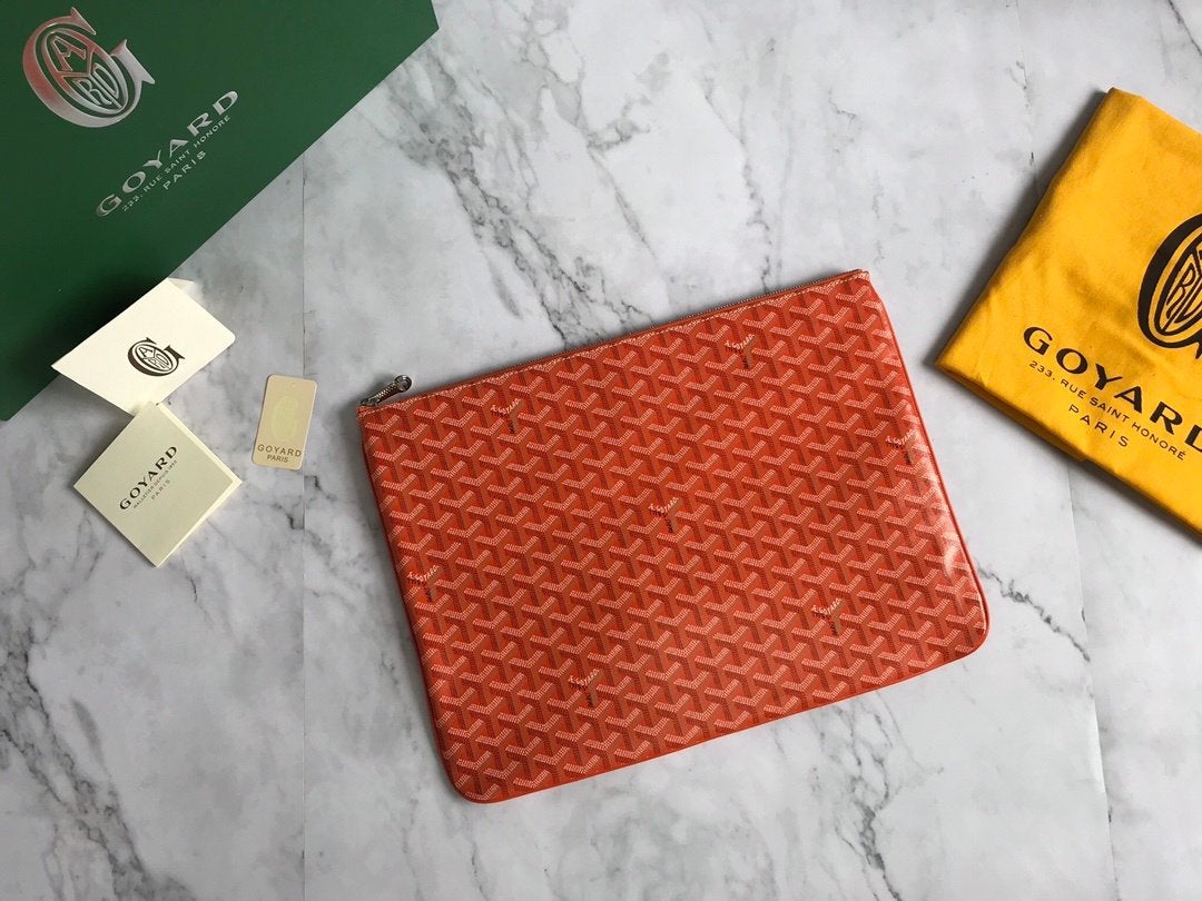 Pochette Goyard Senate M, Enlèvement ou Envoi, Neuf, Orange
