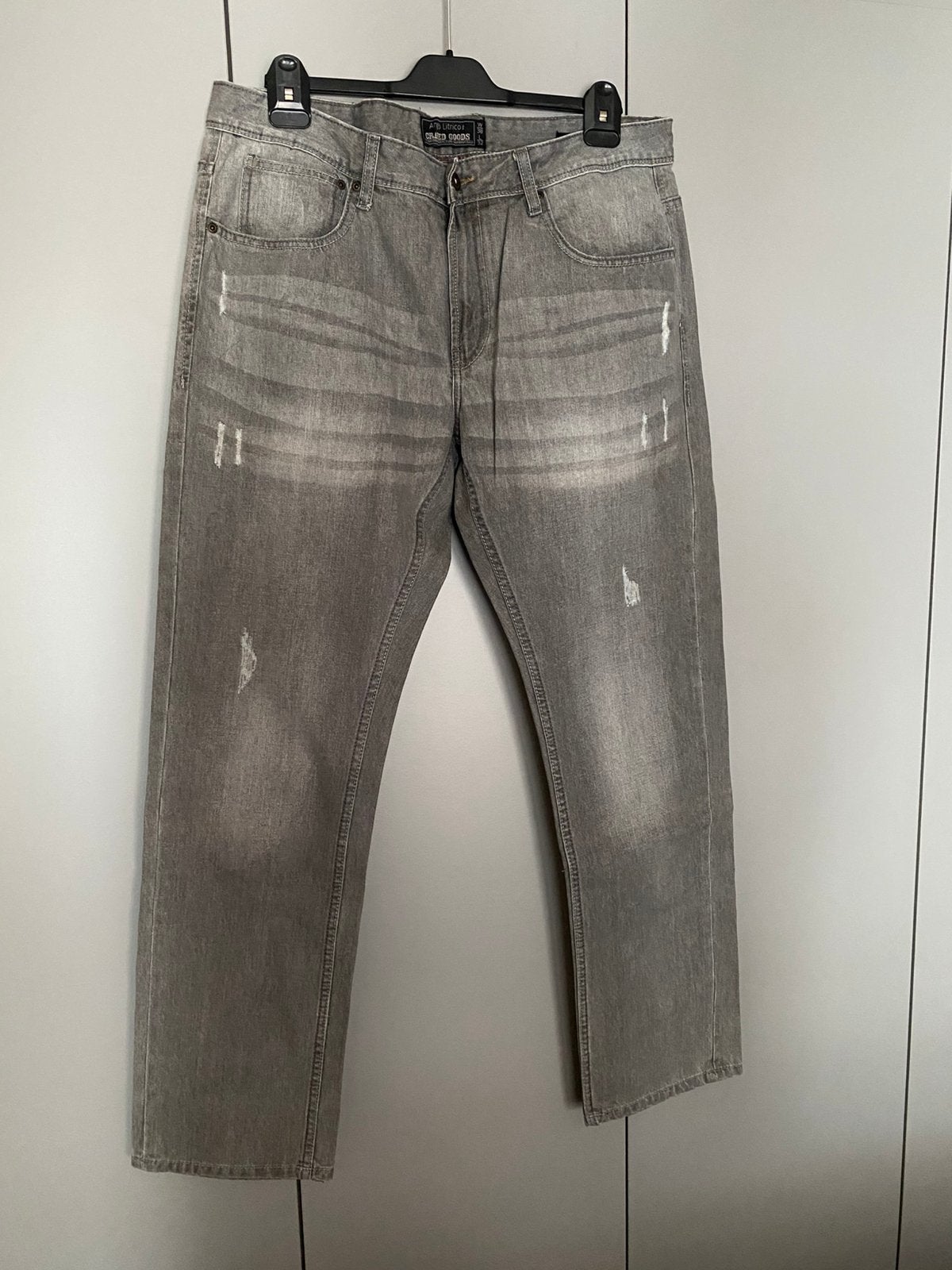 Jeans gris taille 38/32, Enlèvement, Comme neuf, Gris