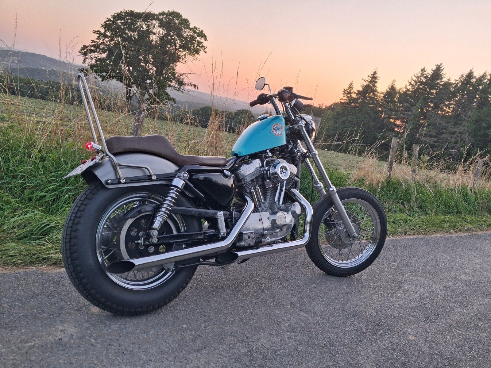 Harley-Davidson sportster 883 hugger 1998 11000 km, Occasion, Chopper, 2 cylindres, Particulier