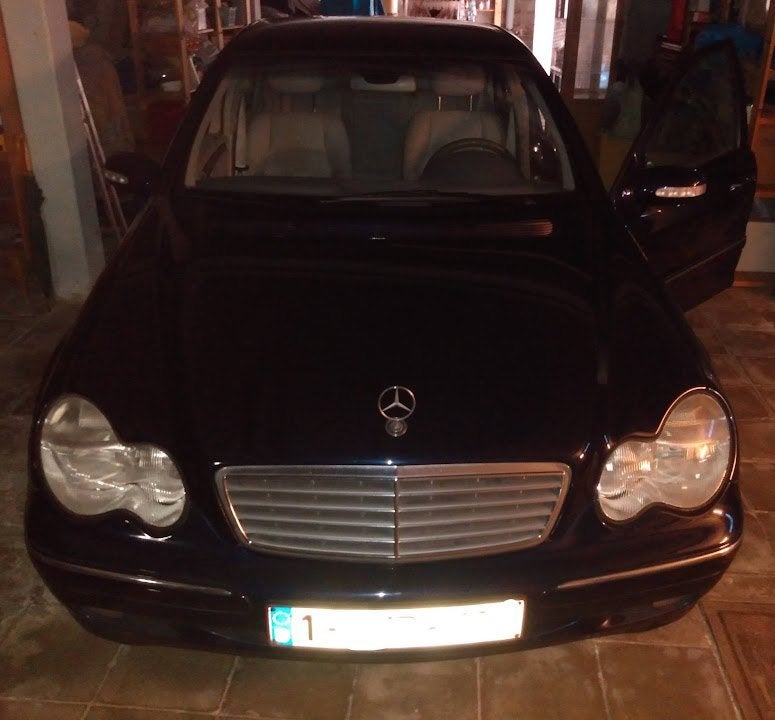 Verongelukte auto, 1998 cc, Blauw, Mercedes-Benz, Berline