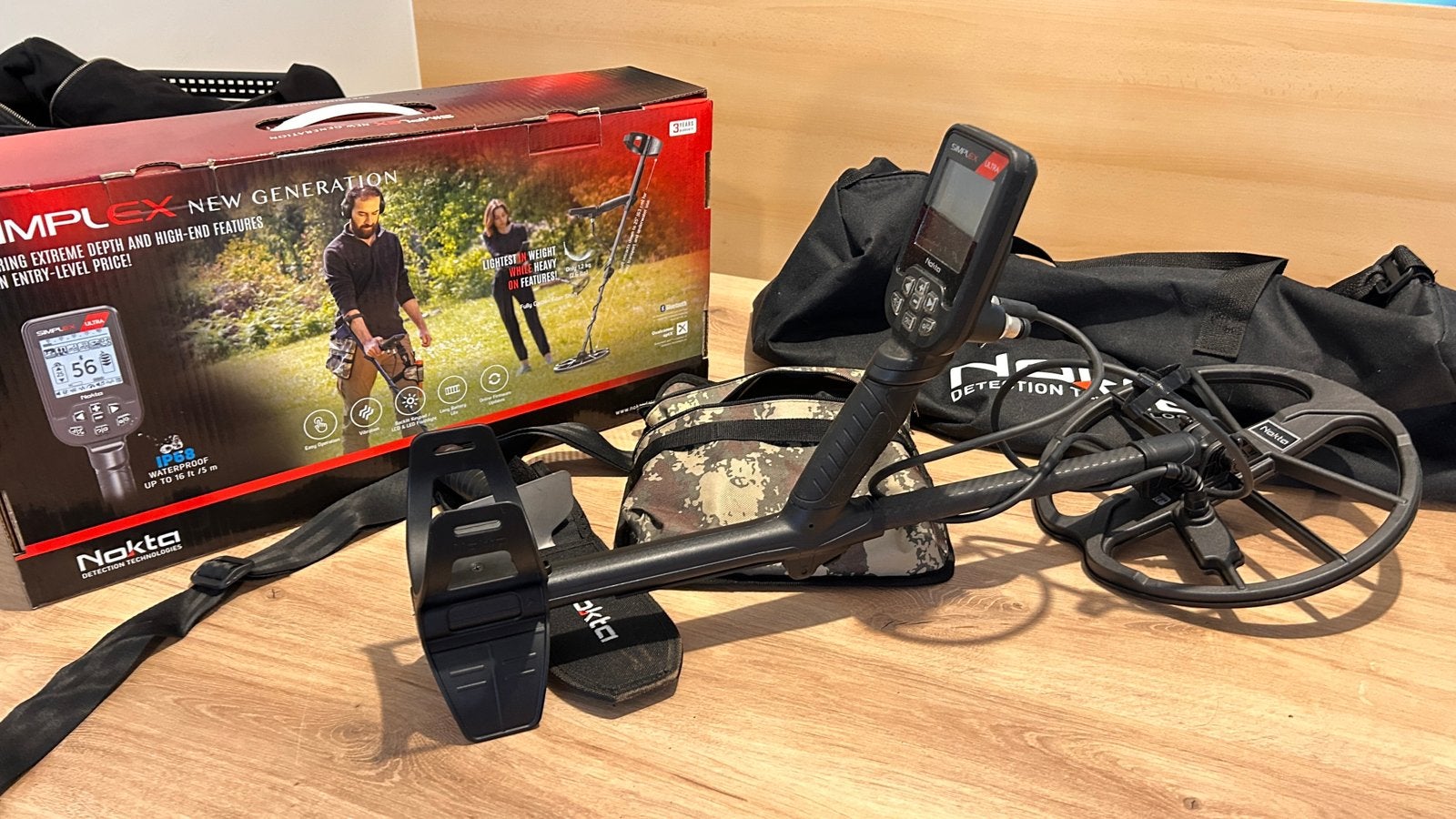 Metaaldetecor Simplex Ultra, Hobby en Vrije tijd, Metaaldetectors, Ophalen, Zo goed als nieuw, Meer dan 30 cm, Discriminatie metaaldetectie