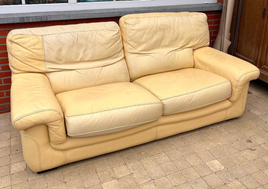 Lederen salon, Ophalen, Gebruikt, Minder dan 75 cm, 150 tot 200 cm