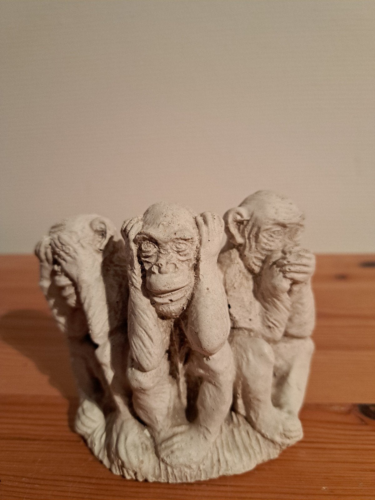 Stenen beeldje van "De 3 wijze apen", Verzamelen, Ophalen of Verzenden, Nieuw, Overige typen