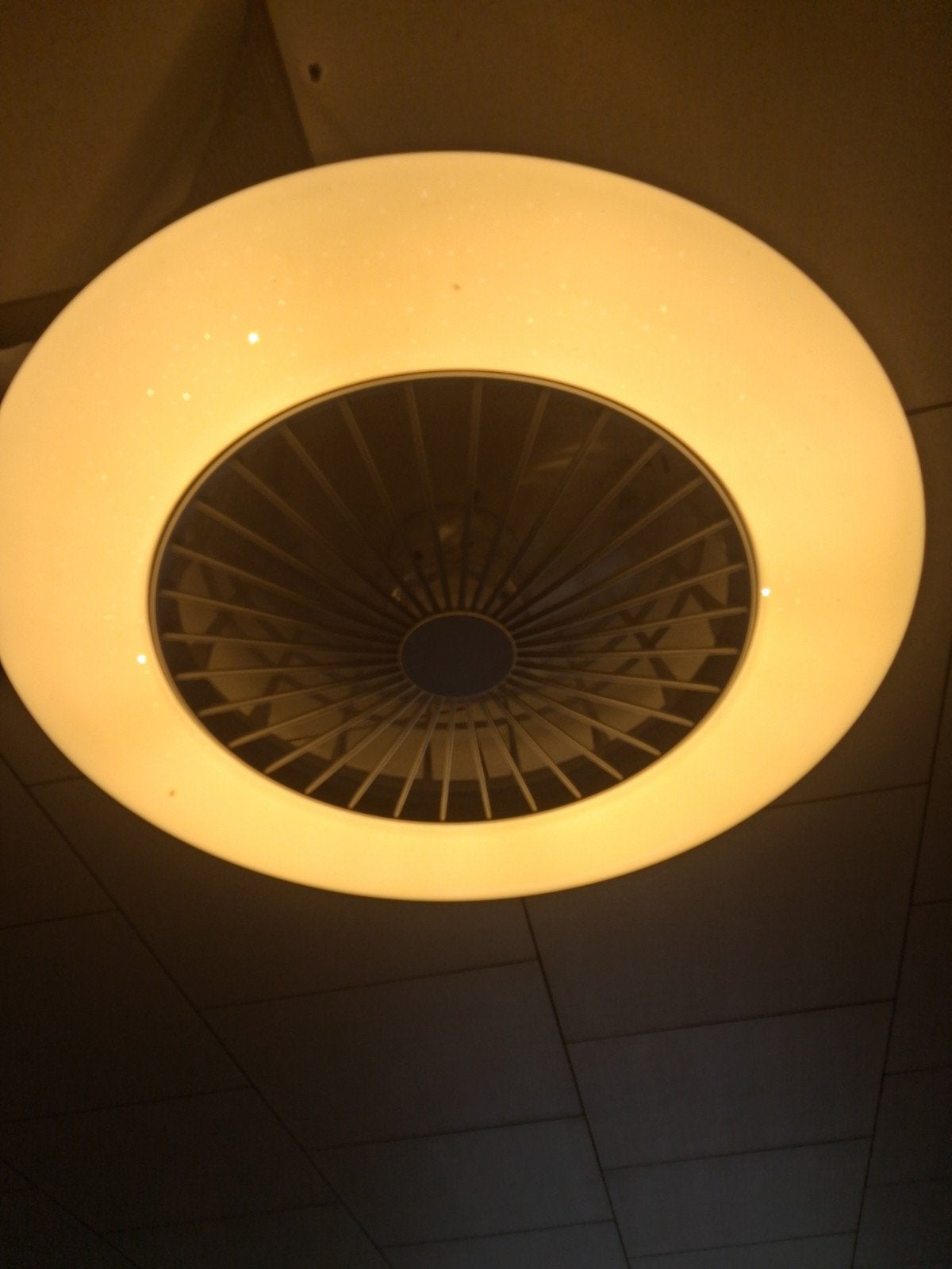 Lamp met waaier, Ophalen