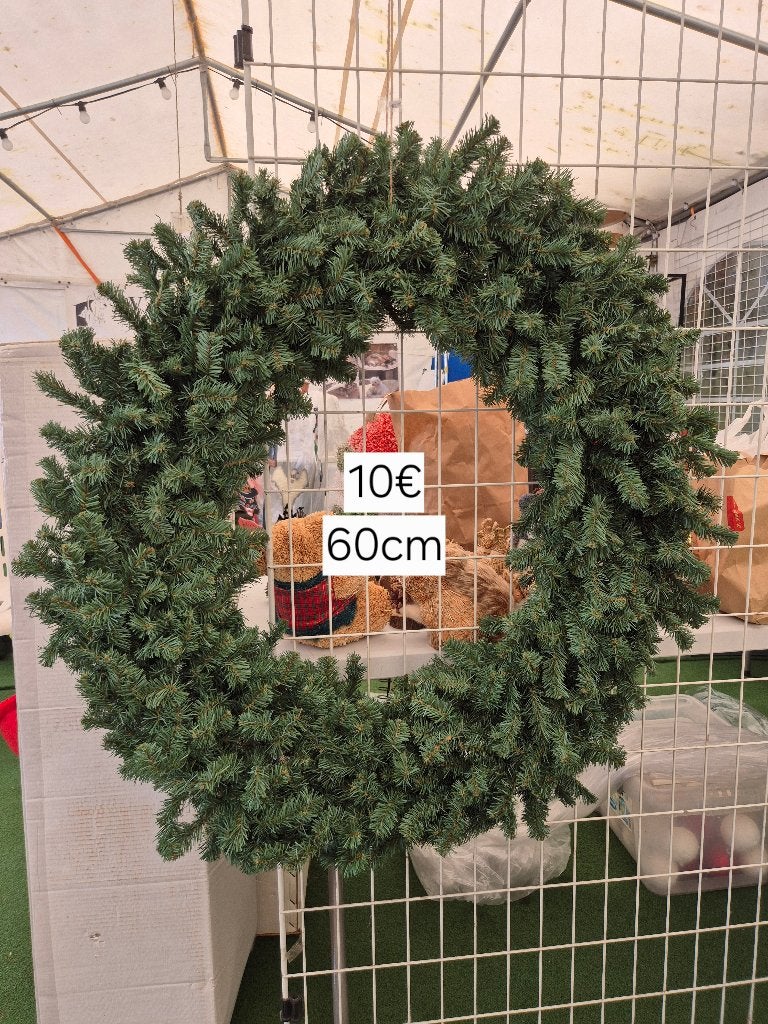 Kerstkrans 60cm Geel Brussel Putte, Ophalen of Verzenden, Zo goed als nieuw
