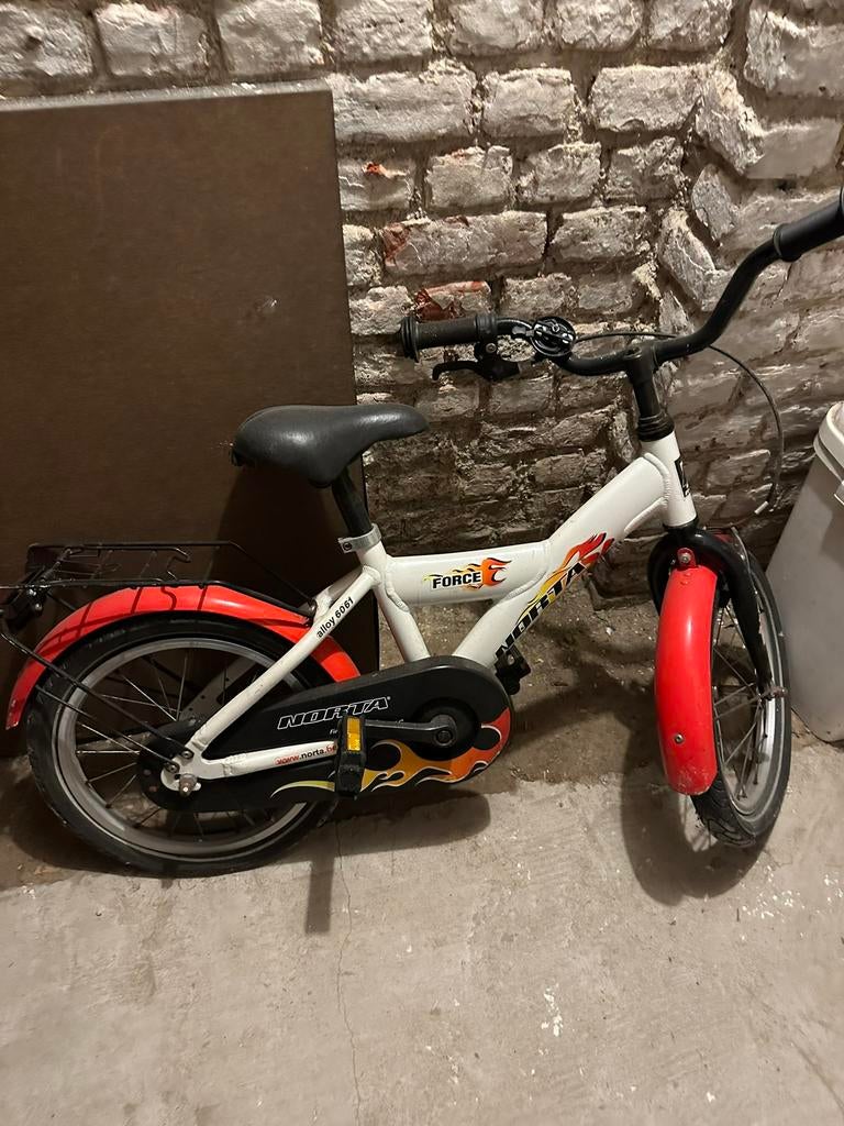Kinderfiets Norta 16inch, Ophalen, Gebruikt, Velgrem, 16 tot 20 inch