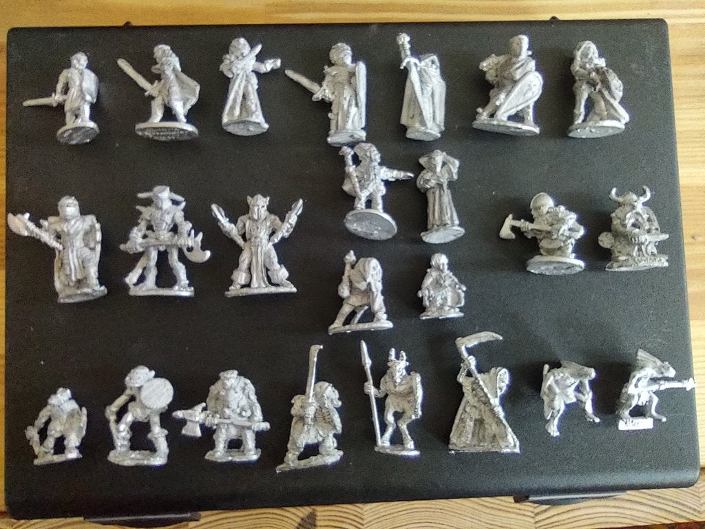 23 fantasiefiguren, jaren 70, 80 en 90 — JDR/D&D, Ophalen of Verzenden, Gebruikt, Fantasy