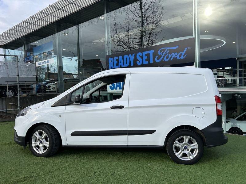 Ford Transit Courier EcoBoost Trend S&S, Auto's, Voorwielaandrijving, Stof, Gebruikt, Wit