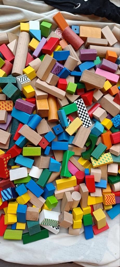 Houten bouwblokken, Ophalen