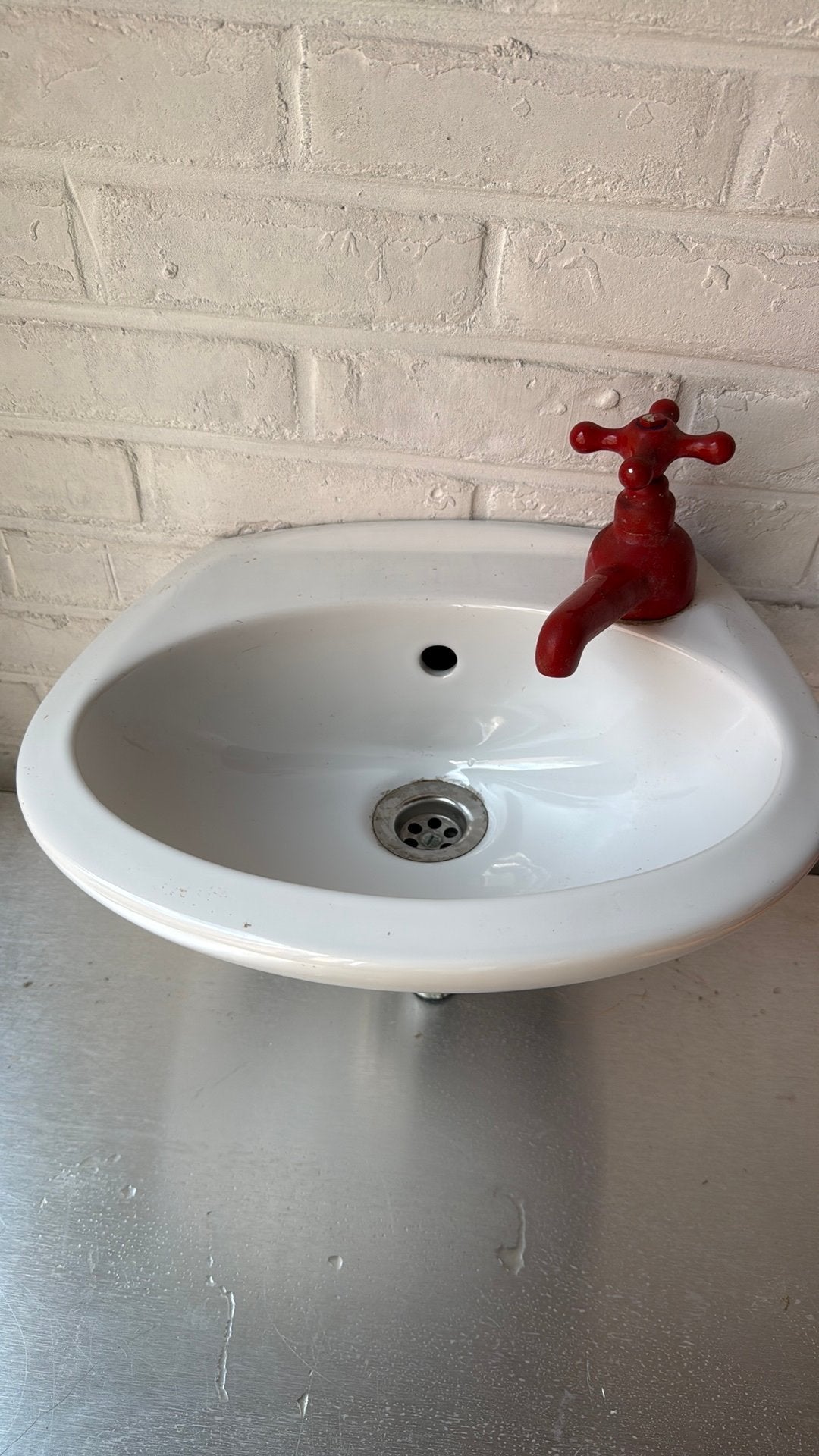 Vintage lavabo voor wc Villeroy Boch, Huis en Inrichting, Ophalen, Minder dan 50 cm, Zo goed als nieuw, Minder dan 25 cm