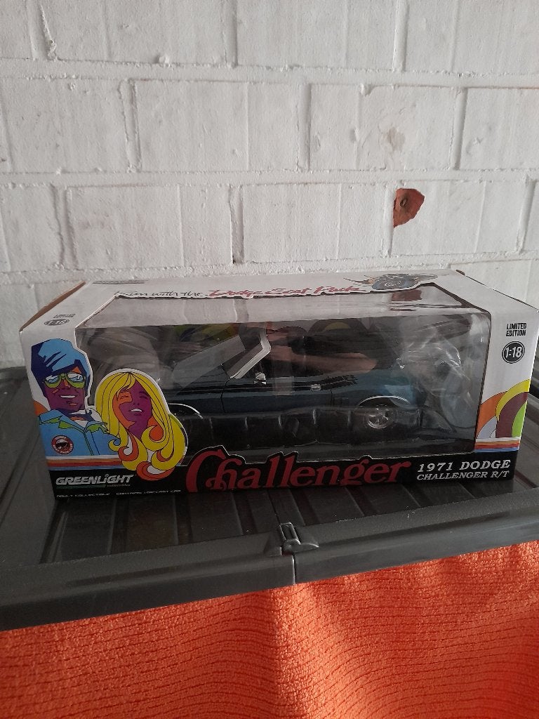1/18 Greenlight Dodge Challenger 2971, Ophalen of Verzenden, Zo goed als nieuw, Auto, Overige merken