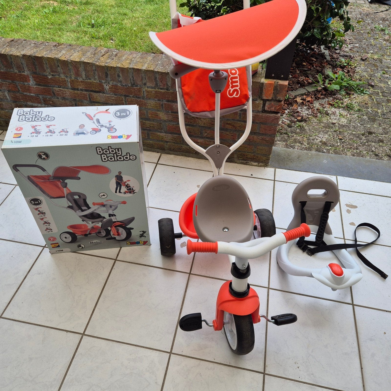 Smoby 3 in 1 fietsje, Vélos & Vélomoteurs, Vélos | Tricycles pour enfants, Enlèvement
