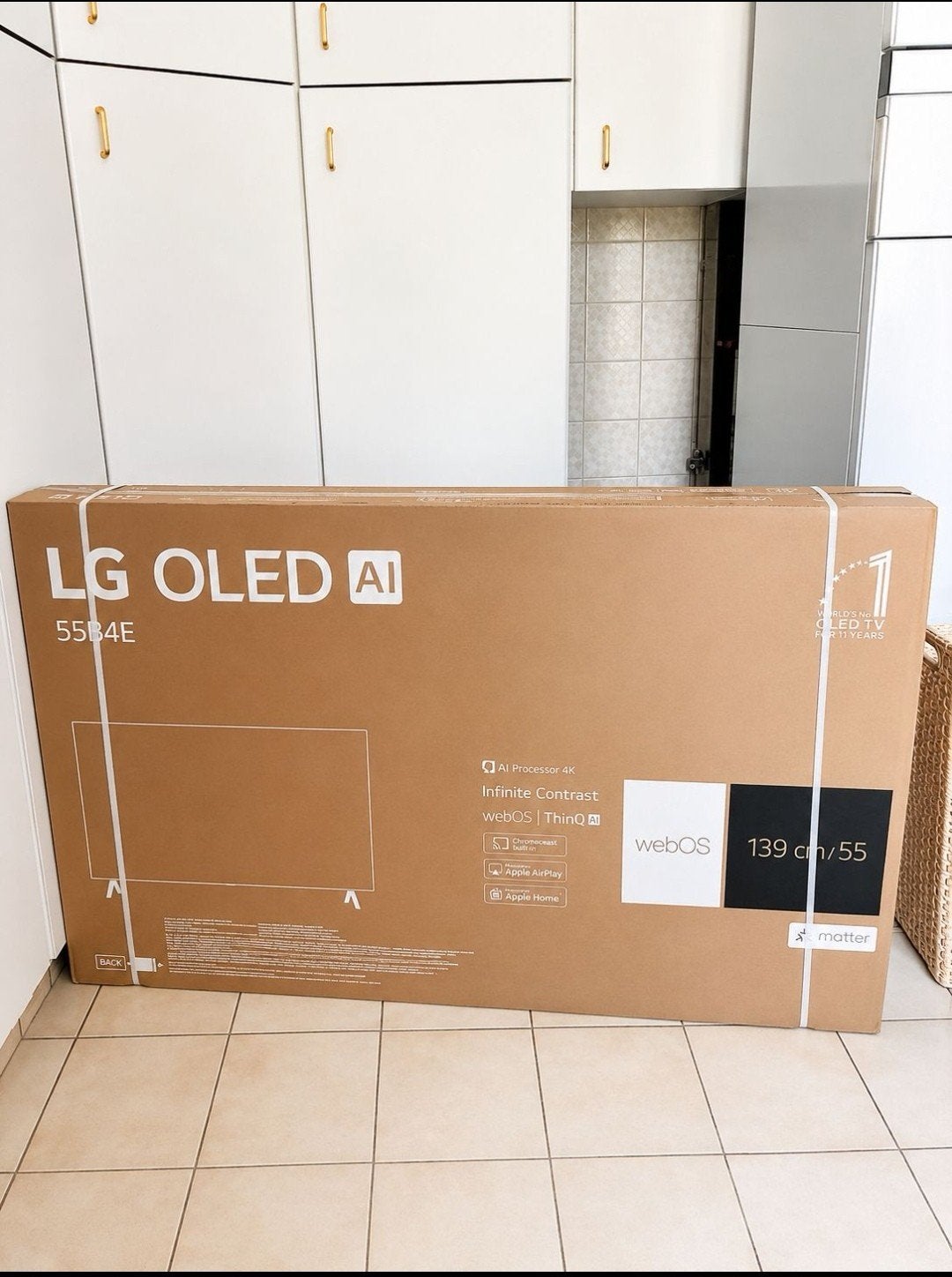 Téléviseur LG OLED Al 55B4E 4K 55 non ouvert neuf avec factu, Enlèvement, Neuf, OLED, LG