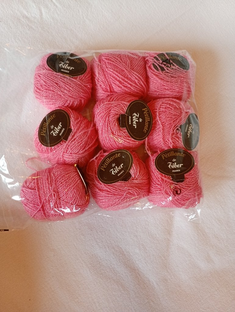 Roze wol met fijn glittertje, Ophalen, Nieuw, Breien of Haken, Wol of Garen