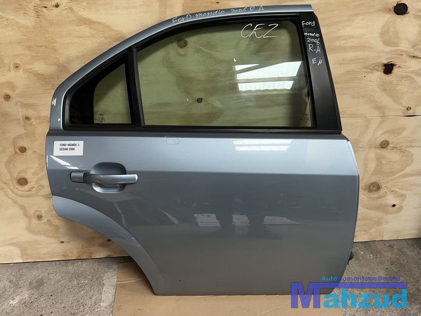 FORD MONDEO 3 blauw rechts achter deur portier 2000-2007, Auto-onderdelen, Gebruikt, Deur, Info@ford.com, Achter