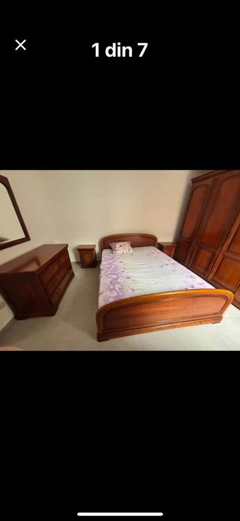 Slaapkamer in klassieke stijl – volledige set massief hout, Huis en Inrichting, Slaapkamer | Complete slaapkamers, Zo goed als nieuw