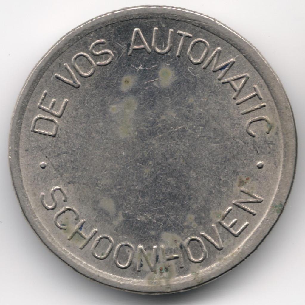 Nederland : Penning : De Vos Automatic Schoonhoven  Diameter, Ophalen of Verzenden, Overige materialen