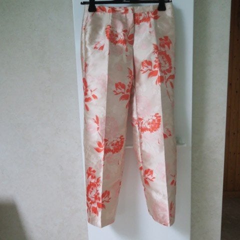 Geklede broek nieuw print oranje beige Natan mt 40, Kleding | Dames, Maat 38/40 (M), Meerkleurig, Nieuw, Ophalen of Verzenden