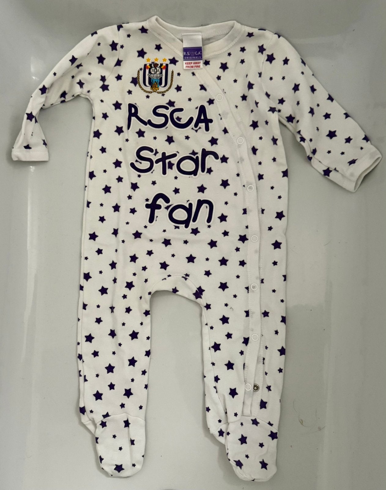 Costume pour bébé R.S.C.Anderlecht, Enlèvement ou Envoi, Neuf