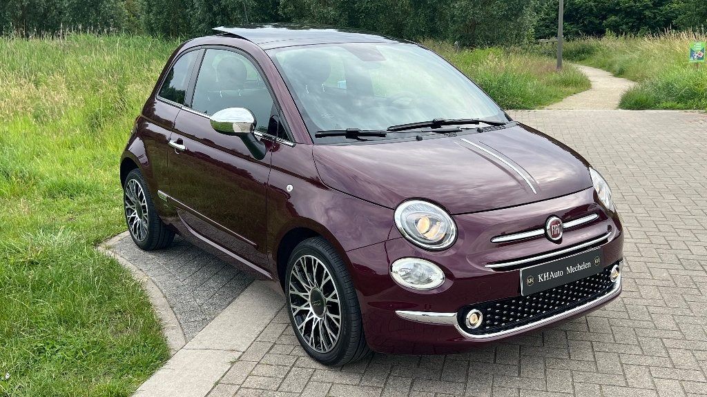 Fiat 500 1.2i Automaat Pano-Schuifdak CarPlay Leder Garantie, Autos, Fiat, Entreprise, ABS, Airbags, Air conditionné, Android Auto