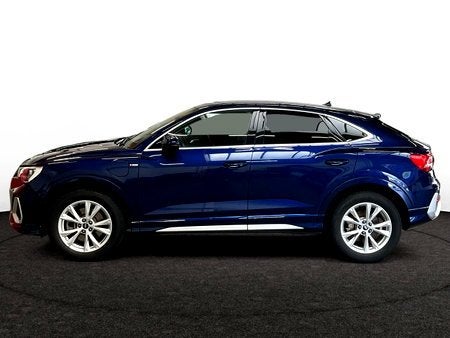 Audi Q3 Sportback PHEV 45 TFSIe S line S tronic 245 PK - Led, Automaat, Blauw, 38 g/km, Hybride Elektrisch/Benzine