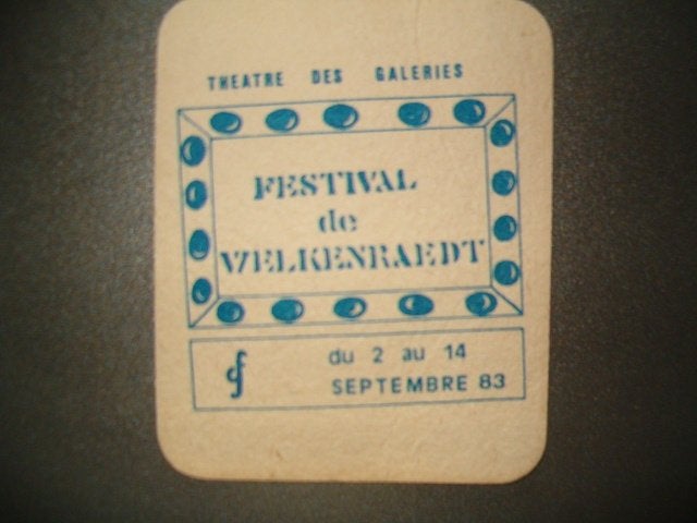Tapis à bière Stella Artois 24 : R/F : 02-09-83 Welkenraedt, Enlèvement ou Envoi, Utilisé, Sous-bock, Stella Artois