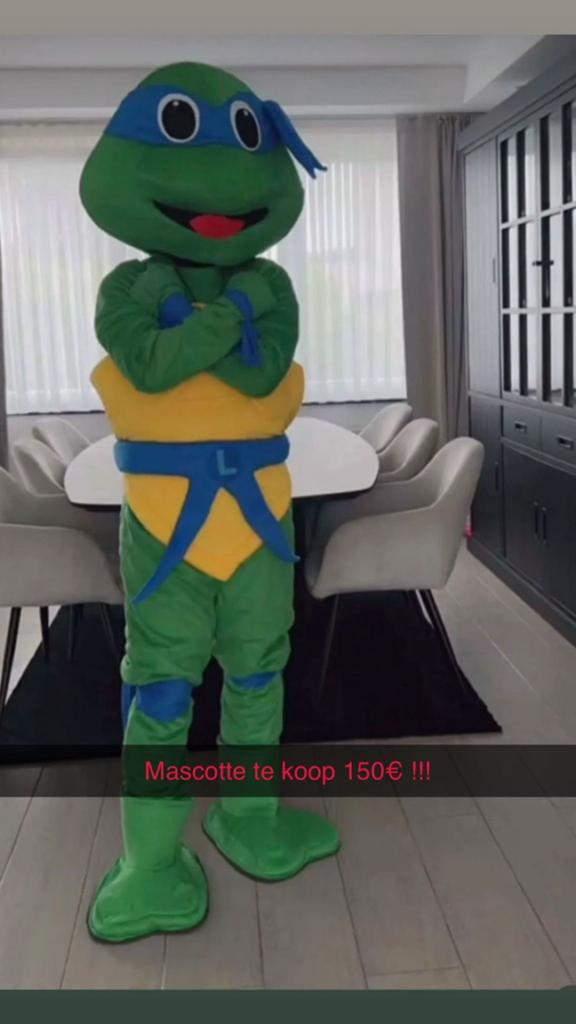 turtle ninja mascottes, Ophalen, Zo goed als nieuw