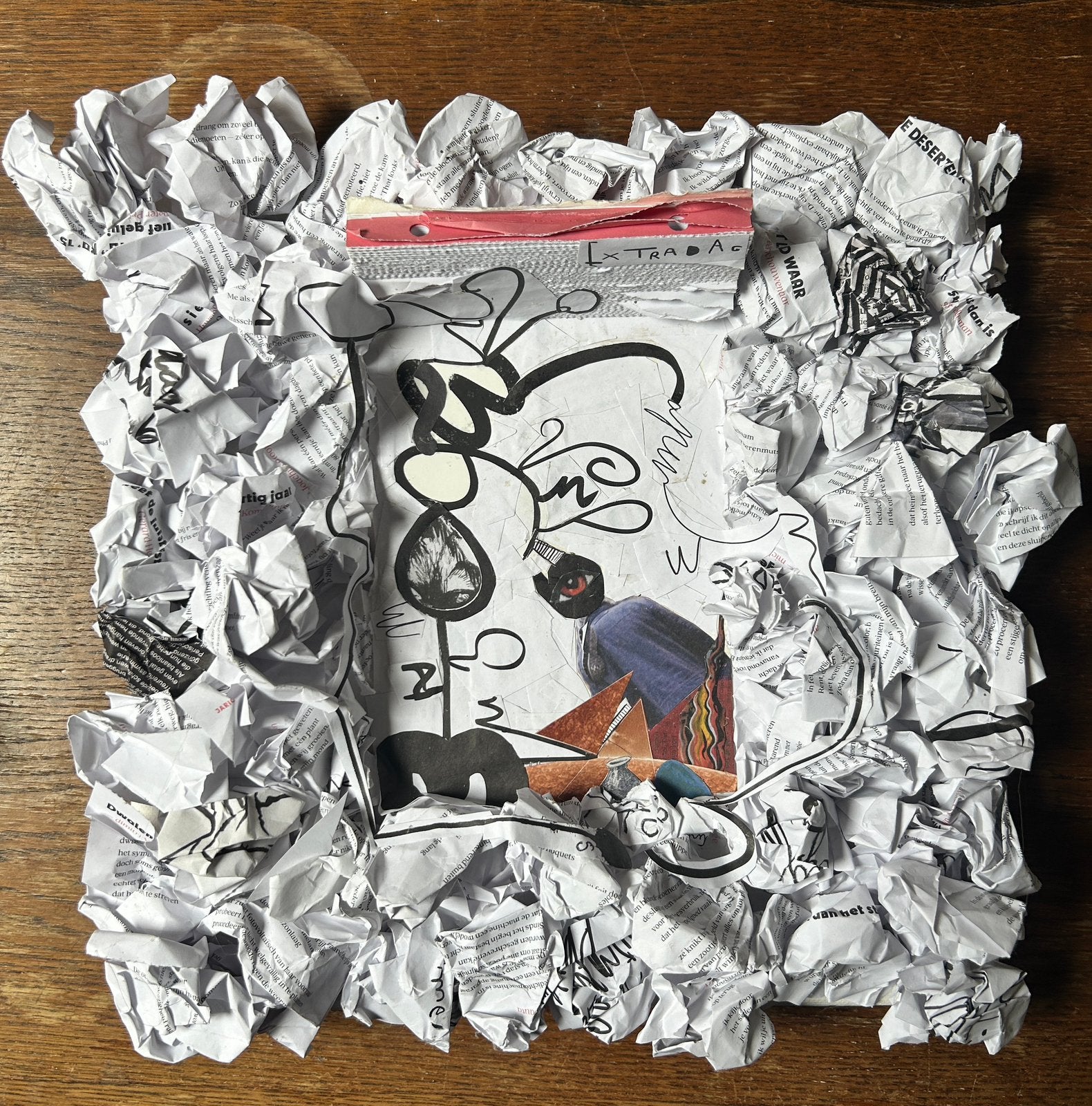 COLLAGE op canvas “2023” (2024 - Bonheiden), Ophalen of Verzenden, Collage