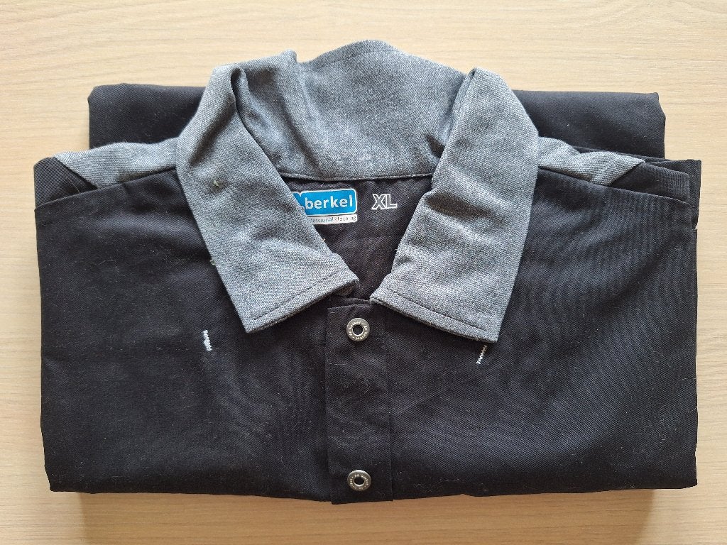 De Berkel zorgjas Camille zwart-grijs XL (2 stuks), Ophalen, Zo goed als nieuw