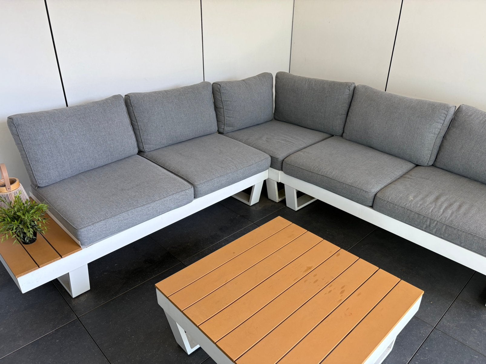Loungeset in Polywood, Tuin en Terras, Ophalen, Zo goed als nieuw, Loungeset