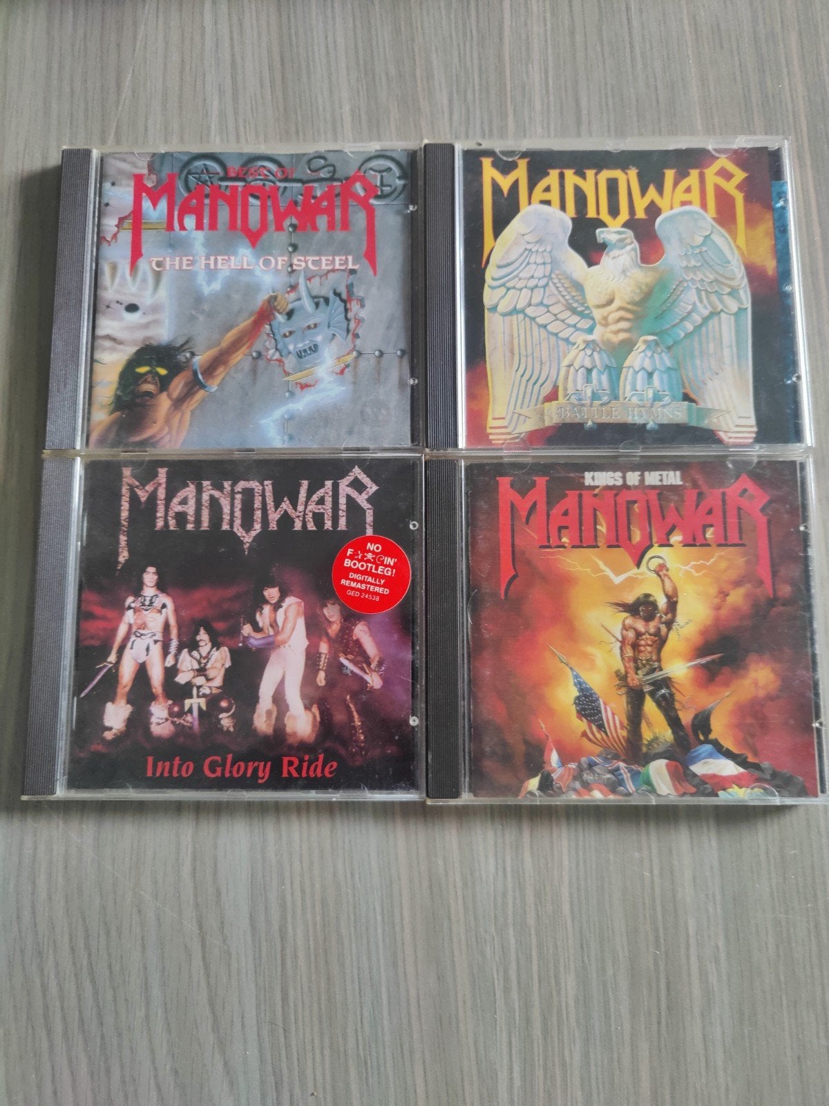 manowar 4 cd's in goede staat, Ophalen of Verzenden, Gebruikt, Metal, Album