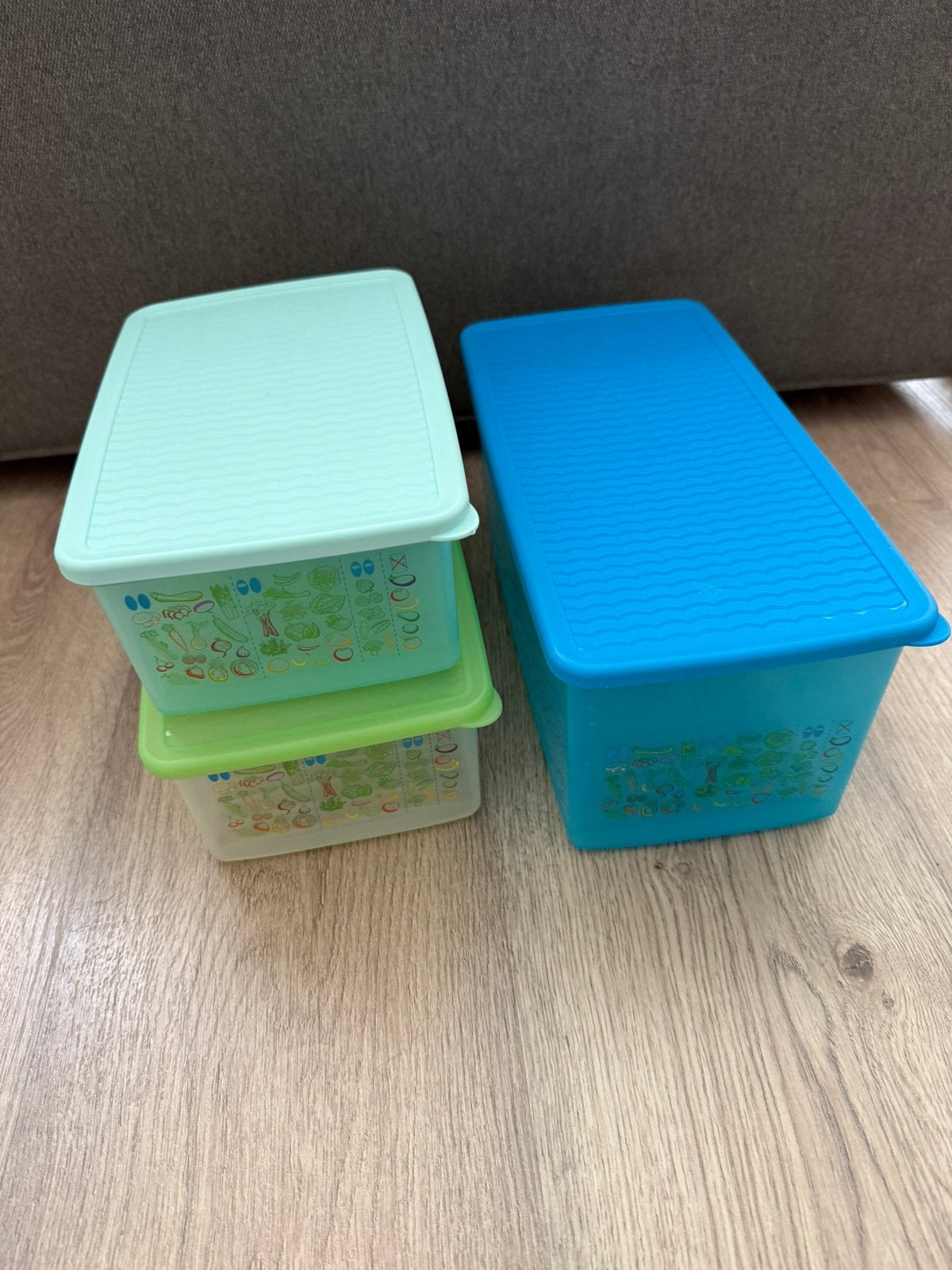Tupperware groentedozen – set van 3, Huis en Inrichting, Ophalen, Zo goed als nieuw