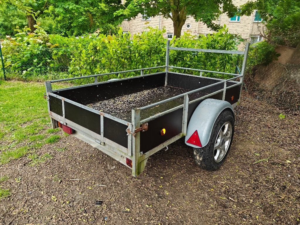 remork id  750kg 2/1.25m Volledig nieuw hout galvanise, Enlèvement, Utilisé