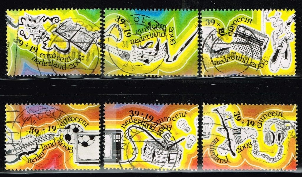 Timbres-poste des Pays-Bas - K 1334 - enfants et musique, Timbres & Monnaies, Envoi, Après 1940, Affranchi