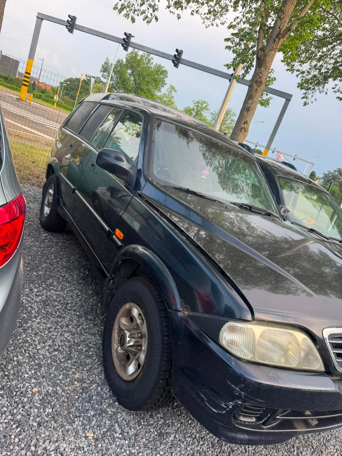 Ssang Yong Musso 2.9TD, Stof, Zwart, Bedrijf, 2 zetels
