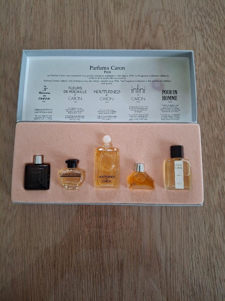 Mini parfums Caron vintage, Verzamelen, Ophalen of Verzenden, Nieuw, Miniatuur, Gevuld