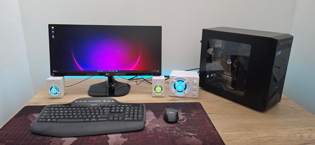 Lichte gaming pc compleet  met wifi en Bluetooth, Computers en Software, 256 GB, 8 GB, ASUS, Zo goed als nieuw