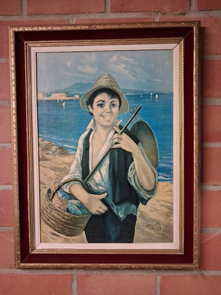 schilderij op hout, Antiek en Kunst, Ophalen, Gesigneerd, Portret of Personen, Paneel