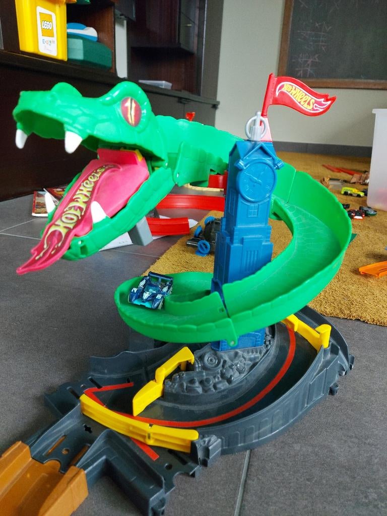 Hot wheels city cobra crush speelset, Ophalen, Hot Wheels, Handmatig, Racebaan