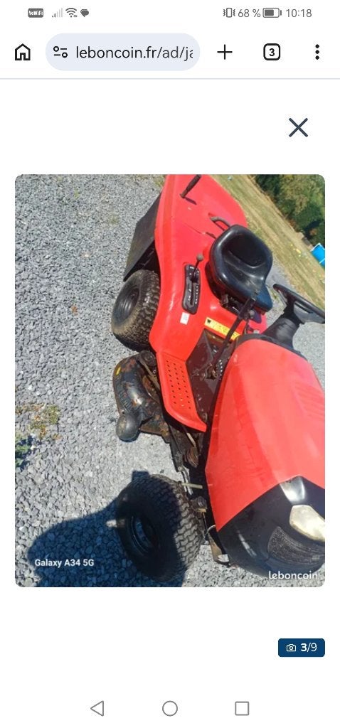 Tracteur tondeuse ayp vend échange possible, Enlèvement, Utilisé, Démarrage électrique, 90 à 120 cm