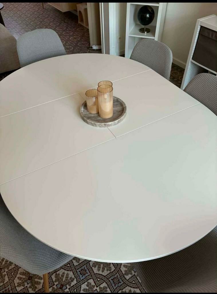 Table de salle a mangé, Maison & Meubles, Tables | Tables à manger, Enlèvement, Utilisé, Cinq personnes ou plus, Ovale