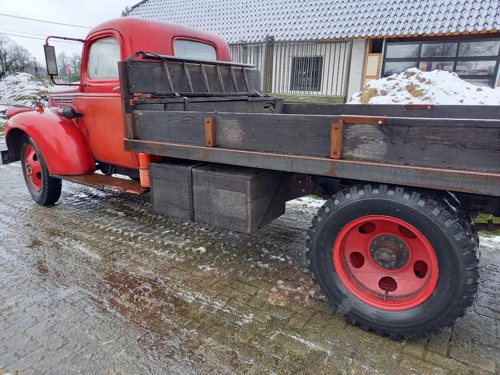 Chevrolet Flat bed 69Y 1942 AK series, Auto's, Achterwielaandrijving, Beige, Chevrolet, Leder
