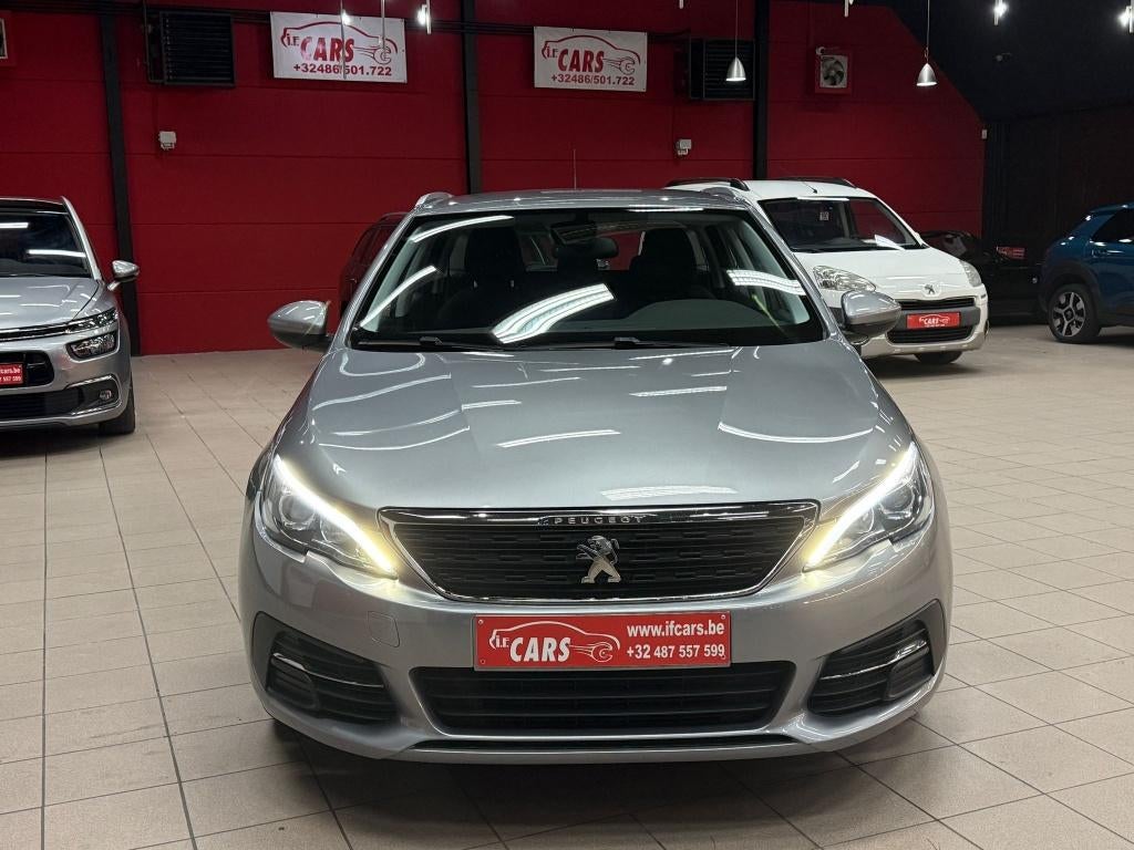 308 SW 1.5 BlueHDi Allure**NAVIGATIE**AIRCO**LED**, Auto's, Voorwielaandrijving, Stof, 4 cilinders, Zilver of Grijs