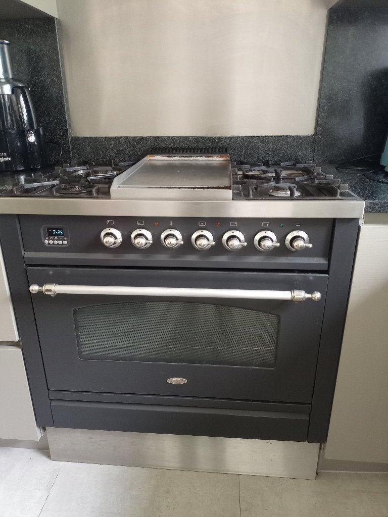 Kookfornuis Boretti te koop/ dampkap Boretti, Ophalen, Gebruikt, 60 cm of meer, Warmhoudplaat