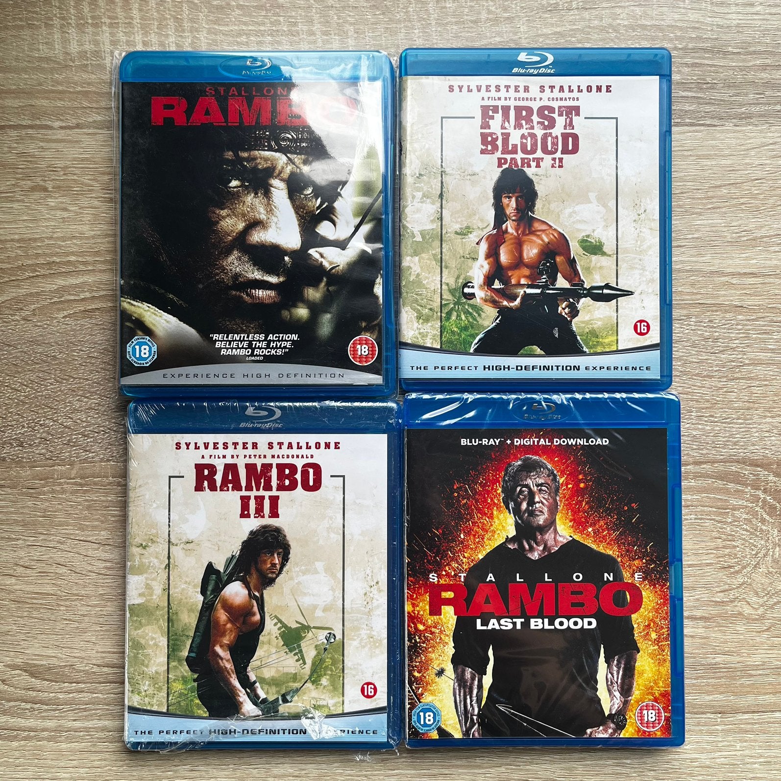 Rambo Blu-ray collectie met Sylvester Stallone | 4 films, Ophalen of Verzenden, Nieuw in verpakking, Actie