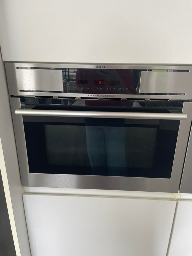 AEG combi microgolf en oven inbouw (2012), Encastré, Comme neuf, Enlèvement, Four