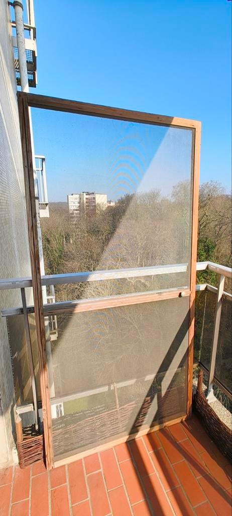 Porte moustiquaire en bois, Bricolage & Construction, Fenêtres & Moustiquaires, Utilisé, Porte moustiquaire, Moins de 200 cm, 80 à 100 cm